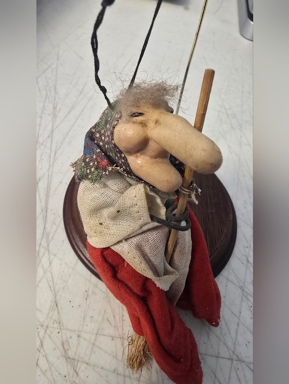 Vtg Scandinavian or Norwegian "Kitchen Witch" Good Luck Doll Ornament READ - Picture 2 of 9